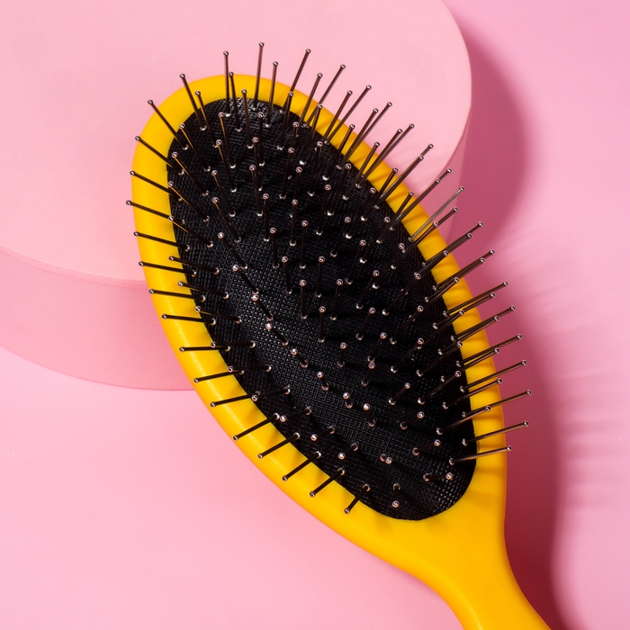 Расчёска массажная, 7 × 22 см, цвет МИКС