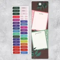 Наклейки бумажные на подложке &laquo;Заметки&raquo;, для ежедневника 6 &times; 21 см