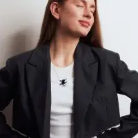 Кулон &laquo;Кот весёлый&raquo; в прыжке, чёрный в серебре, L=50 см