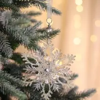 Ёлочная игрушка &laquo;Зимнее волшебство. Узорчатая снежинка&raquo;, d=13.2 см, прозрачный, МИКС