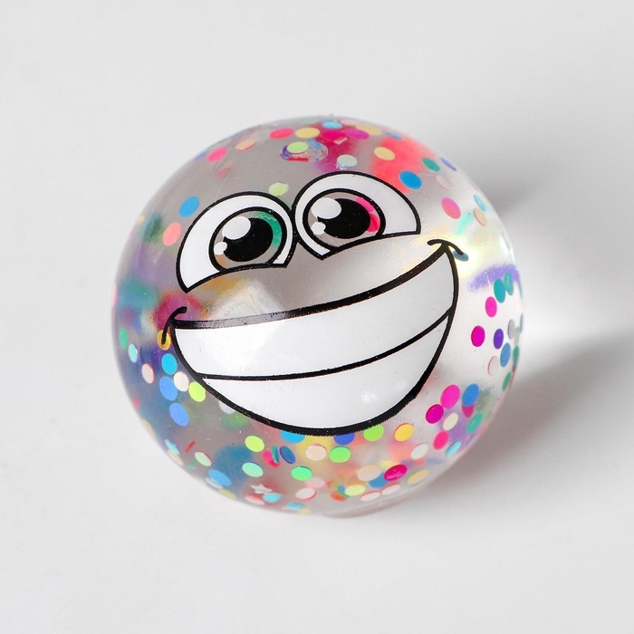 Антистресс мялка «Смайлики» блёстки, с жидкостью, набор 3 шт Антистресс мялка «Смайлики» блёстки, с жидкостью, набор 3 шт