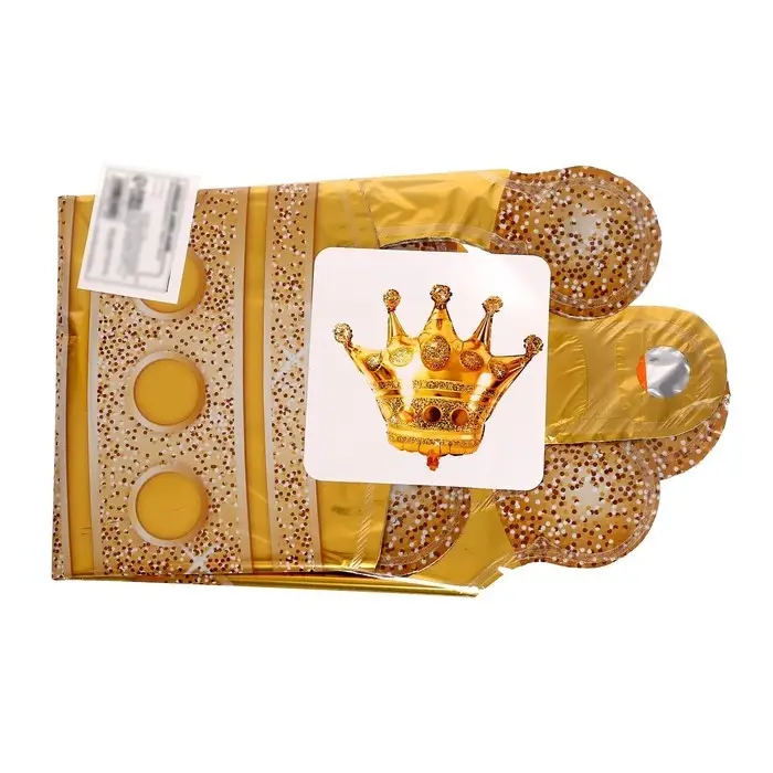 Воздушный шар фольгированный 15 Воздушный шар фольгированный 15" «Корона», фигура, для палочки