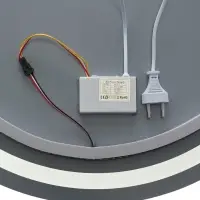 Зеркало интерьерное настенное, с подсветкой, с сенсорной кнопкой, 60&times;60 см