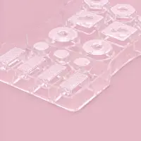 Форма для конфет и шоколада &laquo;Ассорти&raquo;, пластик, 14 ячеек, 20&times;12&times;2.5 см, прозрачная