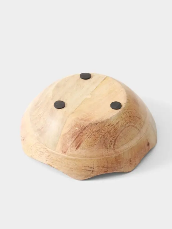 Салатник &laquo;Крабы&raquo;, 20&times;20&times;8 см, дерево манго