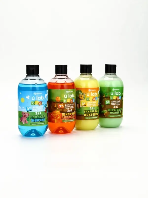 Детский шампунь-гель-пена 3в1, 500 мл, аромат взрывное яблоко Детский шампунь-гель-пена 3в1, 500 мл, аромат взрывное яблоко