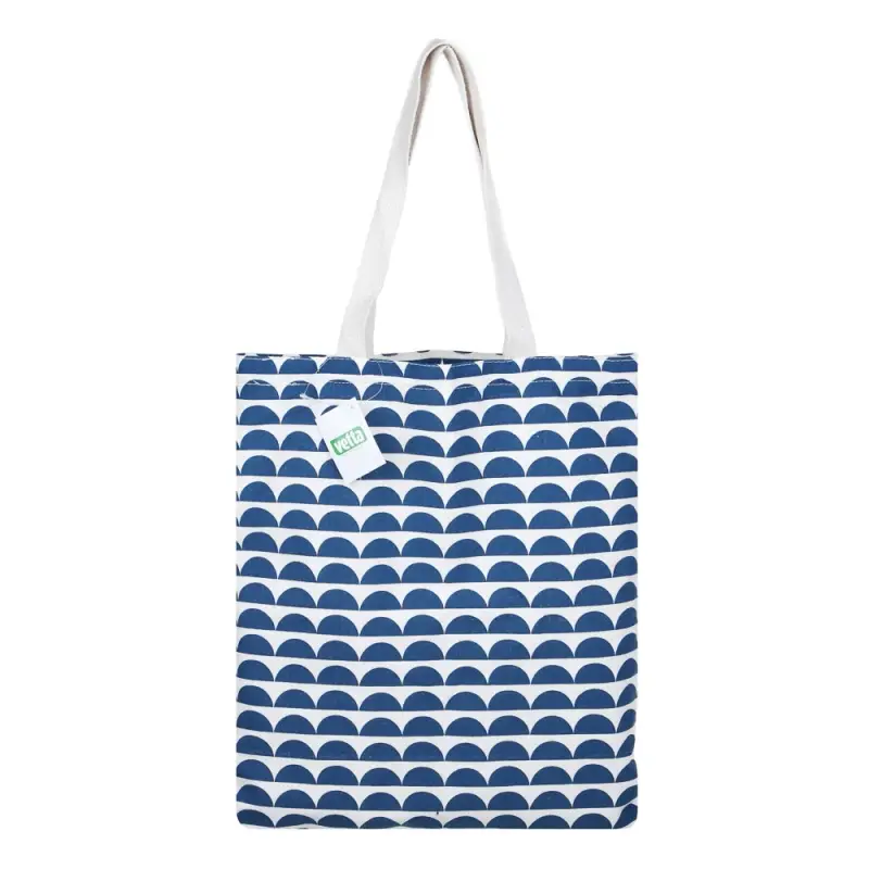 VETTA Сумка-шоппер хозяйственная, 37х41см, до 7кг, 4 дизайна, синий цвет