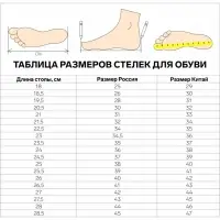 Стельки для обуви, межсезонные, р-р RU до 48 (р-р Пр-ля до 46) 39 р-р, 25.5 см, серые