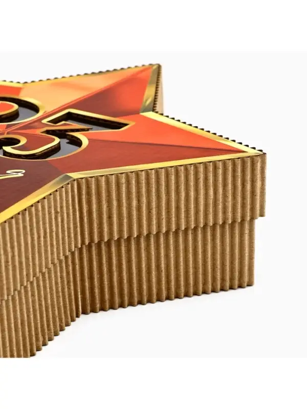 Коробка подарочная, кондитерская упаковка &laquo;23 февраля&raquo;, звезда, 23&times;13&times;5 см