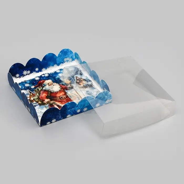 Коробка для печенья, Волшебного Нового года!", 12×12×3 см, Новый год