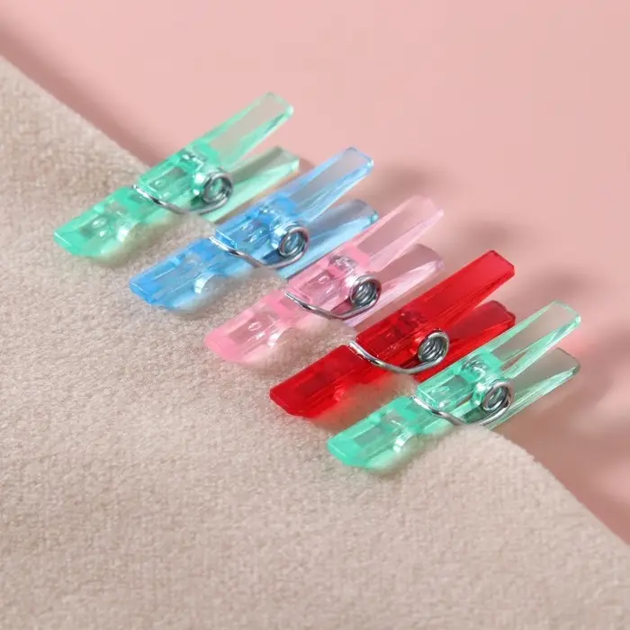 Прищепки для шитья, 2.5×0.5×0.3 см, 10 шт., разноцветные Прищепки для шитья, 2.5×0.5×0.3 см, 10 шт., разноцветные