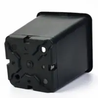 Горшок для рассады, 5 л, 18.5&times;18.5&times;20 см, пластик, чёрный, Greengo