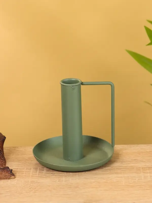 Подсвечник на 1 свечу текстурный с ручкой и блюдцем «Болотный», 10×10×9.5 +/- 0.5 см Подсвечник на 1 свечу текстурный с ручкой и блюдцем «Болотный», 10×10×9.5 +/- 0.5 см