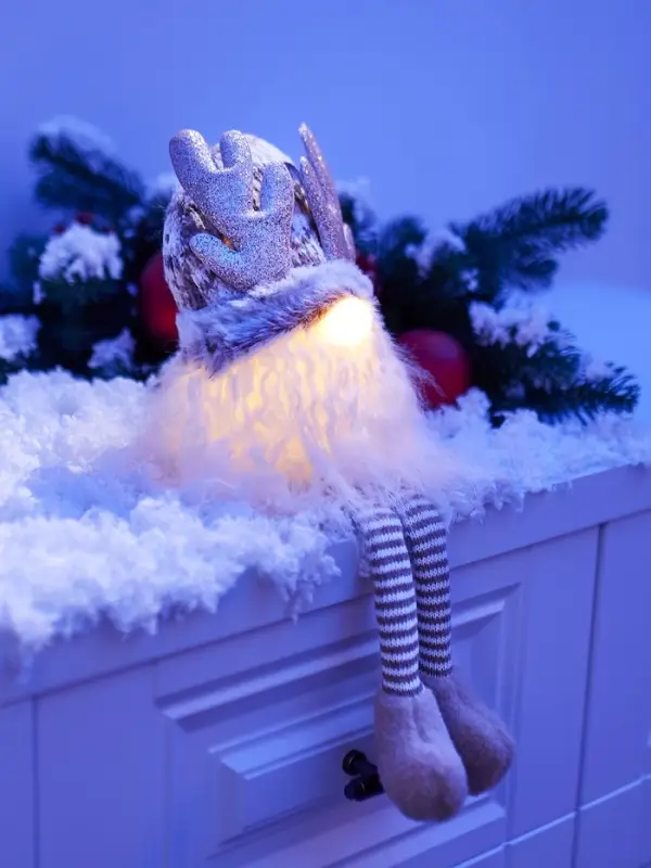 Фигура текстиль «Гном лосяш» 33 см, 1 LED, от батареек AG13×3, свечение тёплое белое Фигура текстиль «Гном лосяш» 33 см, 1 LED, от батареек AG13×3, свечение тёплое белое