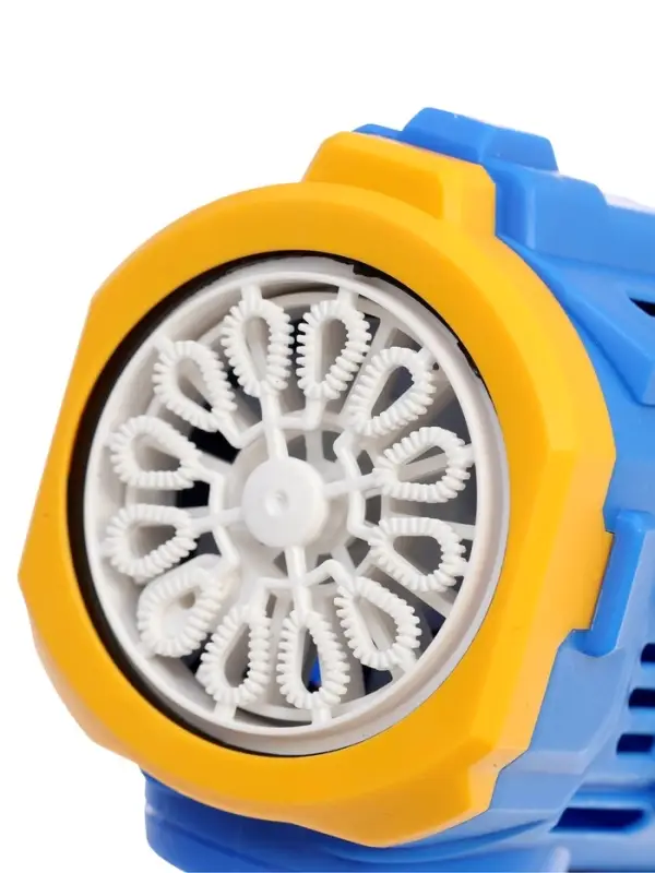 Генератор мыльных пузырей &laquo;Бластер&raquo;, световые эффекты, работает от батареек, цвет синий