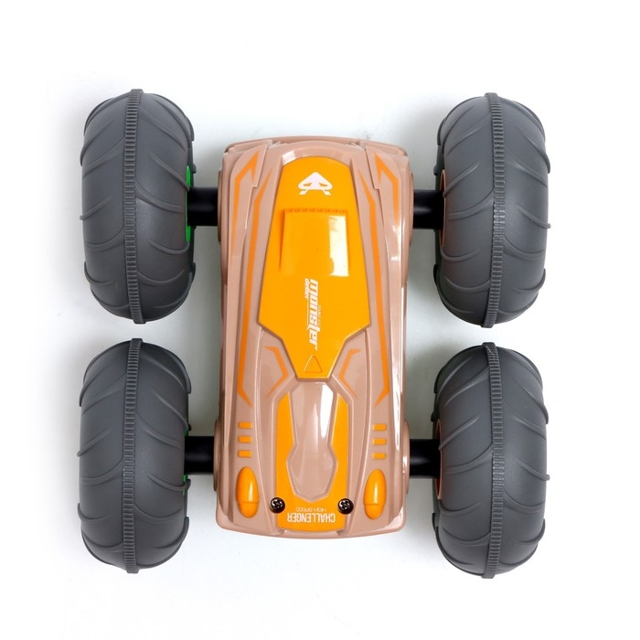 Машина-перевёртыш радиоуправляемая «Монстр», работает от аккумулятора, цвет жёлтый Машина-перевёртыш радиоуправляемая «Монстр», работает от аккумулятора, цвет жёлтый