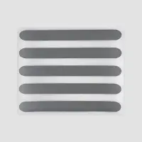 Светоотражающая термонаклейка &laquo;Полосы&raquo;, 10&times;1 см, 5 шт. на листе, серая