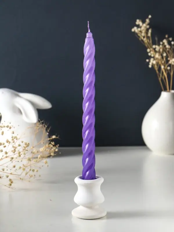 Свечи витые ароматизированные 1,9х24 см (набор 4 шт) 40 гр, 8 ч, эклипс Свечи витые ароматизированные 1,9х24 см (набор 4 шт) 40 гр, 8 ч, эклипс