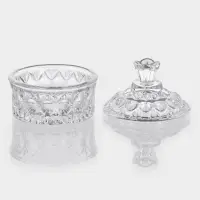 Конфетница "Кристалл" 8х8,5 см, прозрачная
