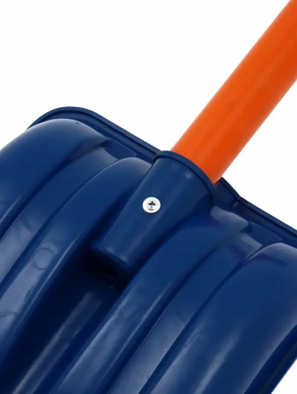 Лопата для уборки снега, автомобильная, пластиковый ковш 300&times;260 мм, оцинкованная планка, металлический черенок, с ручкой, Greengo