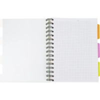 Бизнес-тетрадь 140л,кл,А5,SPIRAL BOOK Салатовый,евросп,обл.пл,раздел.84108