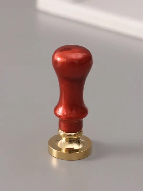 Печать для сургуча с пластиковой ручкой &laquo;Венок с буквой U&raquo;, 2.5&times;2.5&times;6.3 см