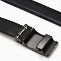 Ремень мужской, ширина 3.7 см, пряжка автомат, чёрный