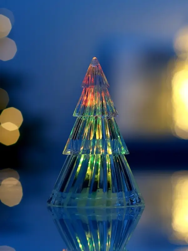Фигура световая &laquo;Ёлочка&raquo;, 9 см, 1 LED, свечение RGB