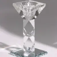 Подсвечник хрустальный &laquo;Кристалл&raquo;, 7&times;7&times;14 см, d=2.2 см