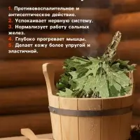 Веник для бани, дубовый, 55 см, с букетом из трав, &laquo;Добропаровъ&raquo;