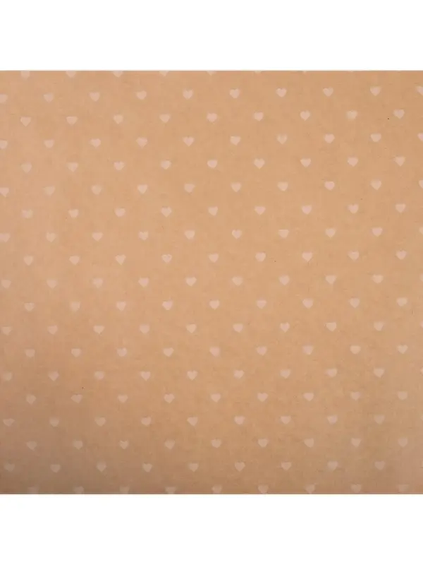 Бумага упаковочная крафтовая «Сердца», 50 х 70 см Бумага упаковочная крафтовая «Сердца», 50 х 70 см