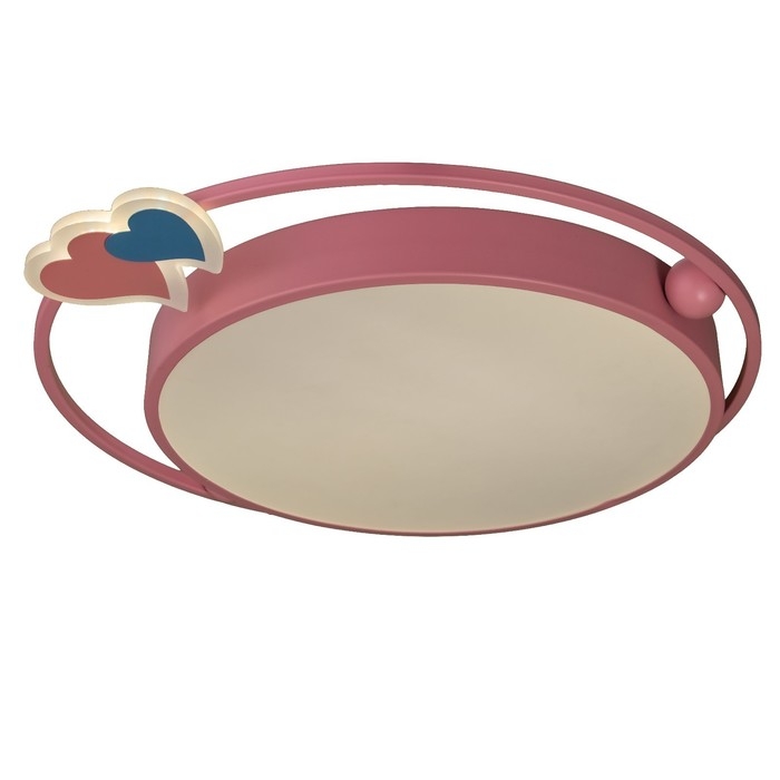 Люстра с ПДУ Люстра с ПДУ "Ритмо" LED 90Вт 3000-6000К розовый 50х54х5,5 см BayerLux