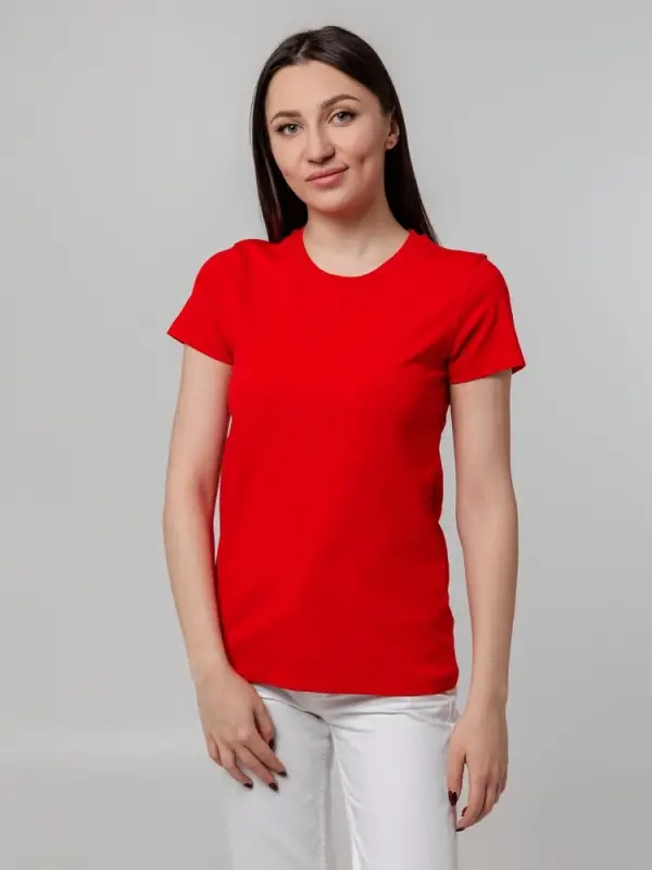 Футболка женская T-bolka Stretch Lady, красная, размер XL Футболка женская T-bolka Stretch Lady, красная, размер XL