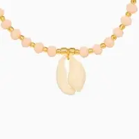 Браслет "Лила" длина 16 см, цв. белый, золотистый Браслет "Лила" длина 16 см, цв. белый, золотистый