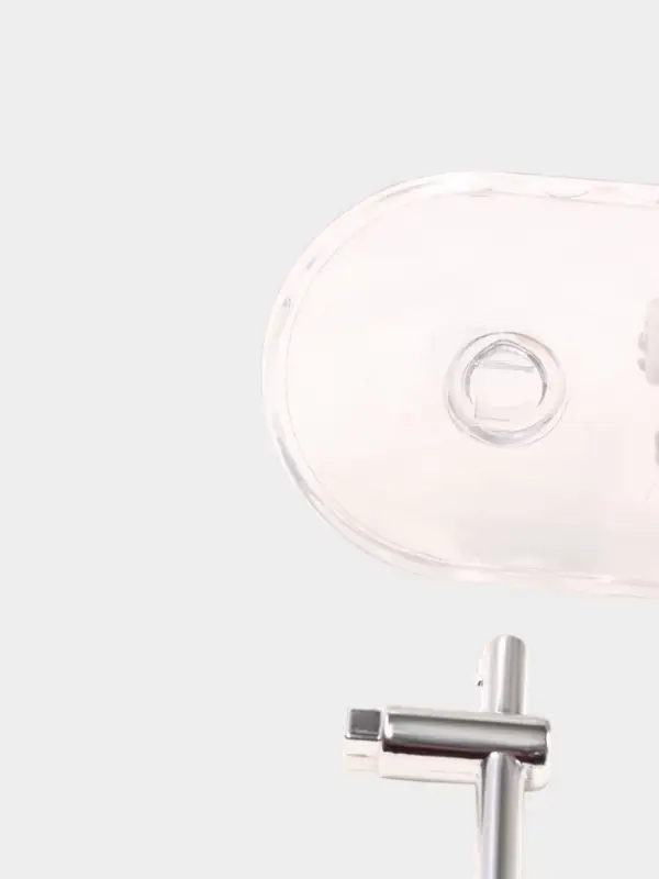 Держатель для швабр настенный самоклеящийся, прозрачная основа, 16&times;6&times;6 см