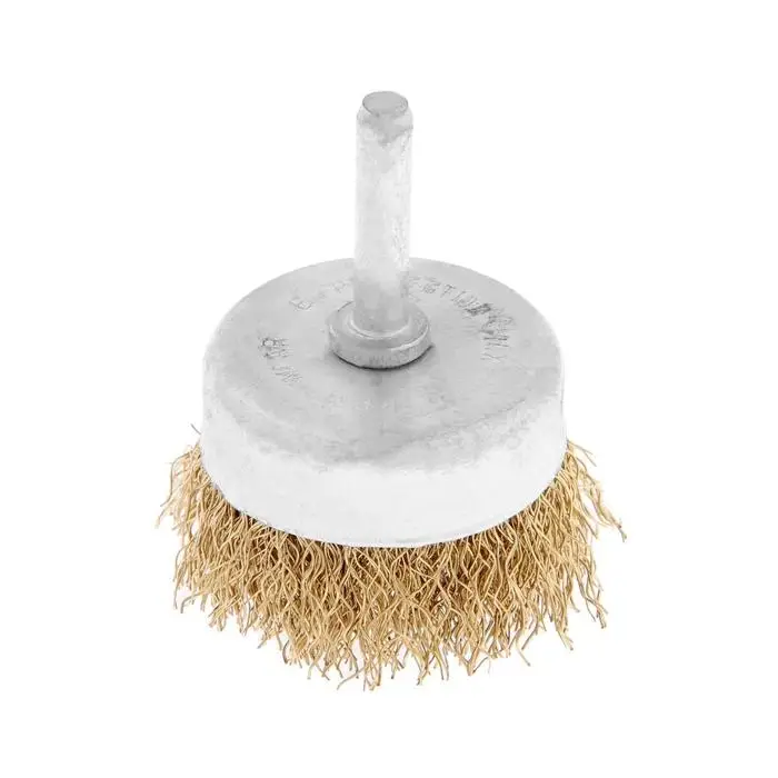 Щетка металлическая для дрели ТУНДРА, со шпилькой, &laquo;чашка&raquo;, 50 мм