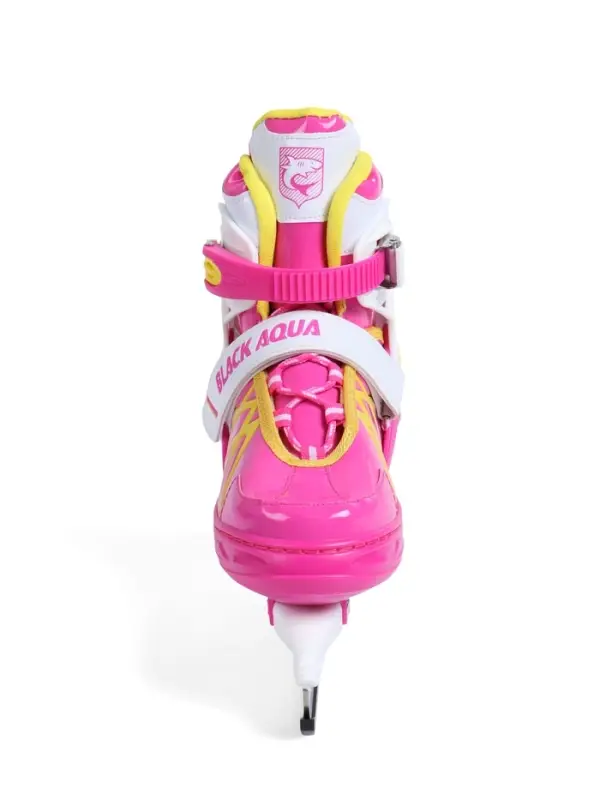 Коньки раздвижные BlackAqua, р. 35-38, для фитнеса, с роликовой платформой, цвет фуксия Коньки раздвижные BlackAqua, р. 35-38, для фитнеса, с роликовой платформой, цвет фуксия