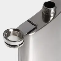 Фляжка Мастер К, 600 мл, подарочная, армейская, 20 oz, нержавеющая сталь, серебристая