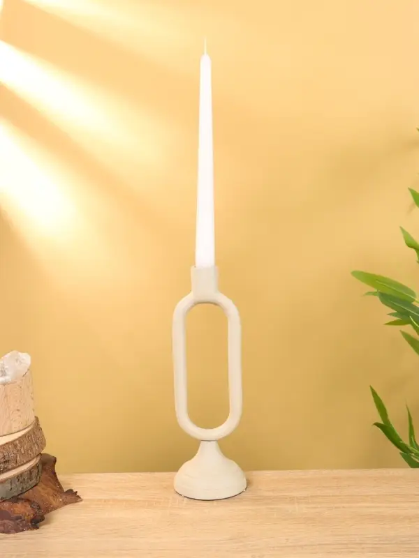 Подсвечник на 1 свечу  Подсвечник на 1 свечу "Фисташковый" 8,5х,8,5х26 см