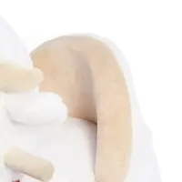 Качалка "Овечка", со спинкой, цвет белый