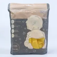 Многоразовый подгузник, угольно-бамбуковая ткань, 3-15 кг, цвет желтый, Крошка Я