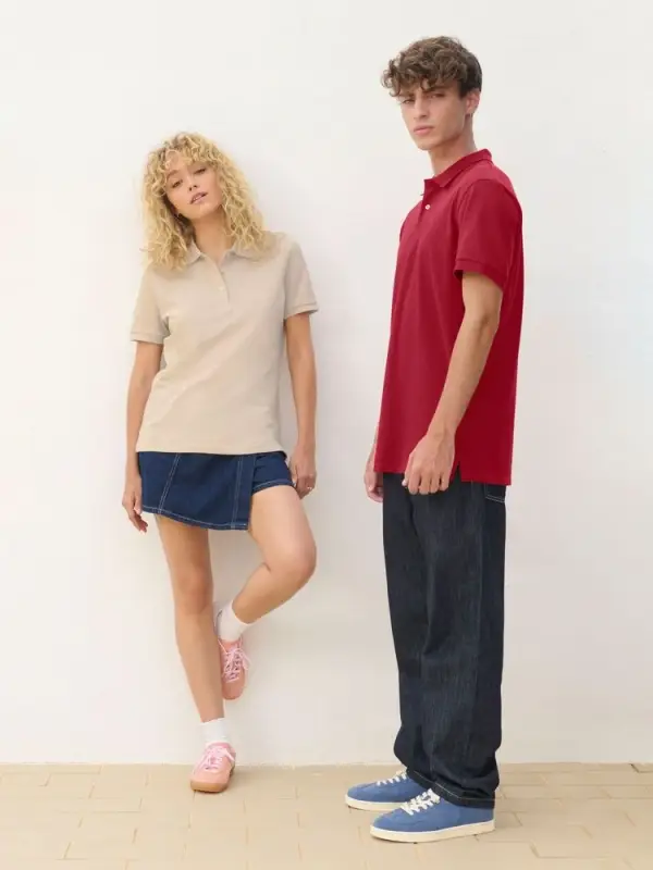 Рубашка поло унисекс Pacific, фиолетовая (сливовая), размер S