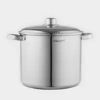 Кастрюля Катунь &laquo;Гретта&raquo;, 9 л, d=24 см, с крышкой, капсульное дно, индукция, нержавеющая сталь, AISI - 201, хромированная