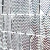 Фотозона-Занавес "Прямоугольники" серебро, голография, 100*200 см.