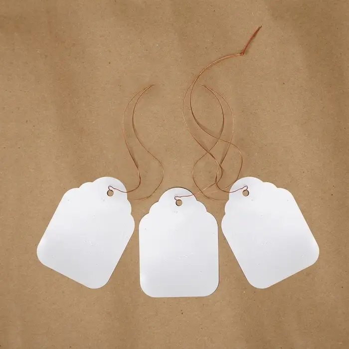 Бирки садовые, для маркировки растений, 6.5&times;5 см, набор 20 шт., пластик, белые, Greengo