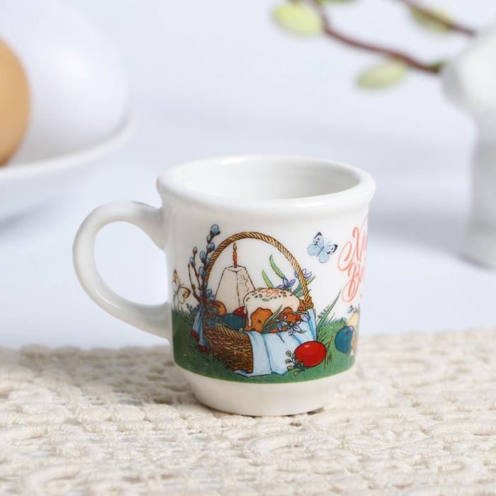 Кружечка для святой воды «Пасхальная композиция» на пасху, 5,5 х 4 х 3 см Кружечка для святой воды «Пасхальная композиция» на пасху, 5,5 х 4 х 3 см