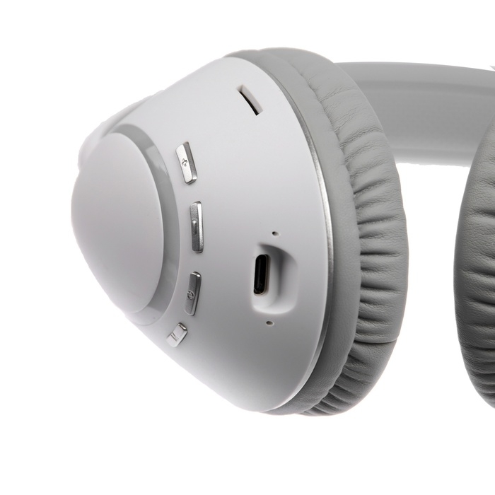 Наушники AKZ K53, беспроводные, полноразмерные, микрофон, подсветка RGB, белые Наушники AKZ K53, беспроводные, полноразмерные, микрофон, подсветка RGB, белые