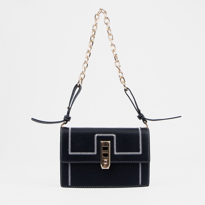 Сумка-мессенджер на клапане, цвет чёрный Сумка-мессенджер на клапане, цвет чёрный