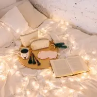 Гирлянда &laquo;Нить&raquo; 10 м, IP20, прозрачная нить, 100 LED, 8 режимов, 220 В, свечение тёплое белое