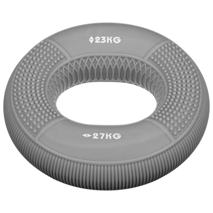 Эспандер кистевой с двойной нагрузкой ONLYTOP, массажный, 23-27 кг, цвет серый Эспандер кистевой с двойной нагрузкой ONLYTOP, массажный, 23-27 кг, цвет серый